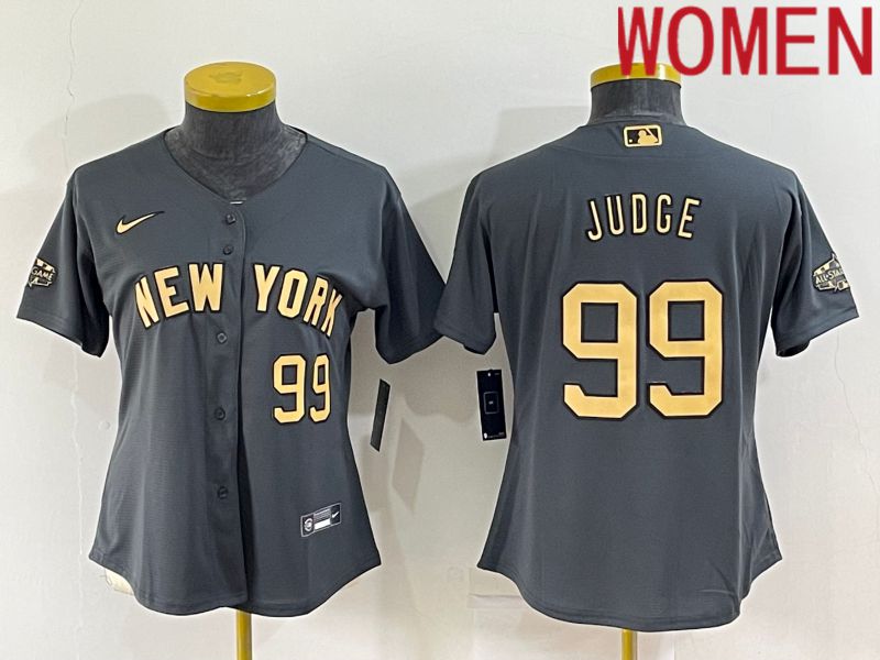 Women New York Yankees 99 Judge Grey 2022 All Star Game Nike MLB Jerseys